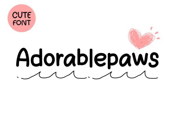 Adorablepaws Font: The Playful Script for Crafty Creations and Handmade Brands