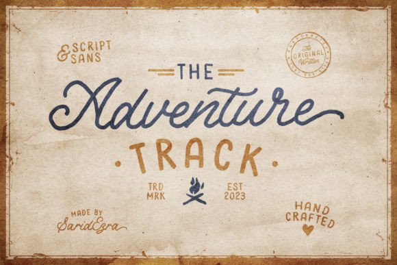 Adventure Track: A Handmade Font Duo for Modern Web Design Projects