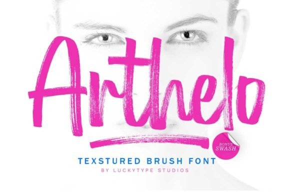 Arthelo: The Bold Script Font That Elevates Small Business Branding