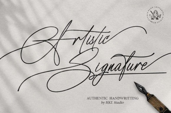 Artistic Signature Font: A Luxurious Script for Digital Design