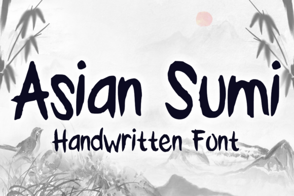 Asian Sumi: A Playful Brush Ink Font for Cohesive Branding
