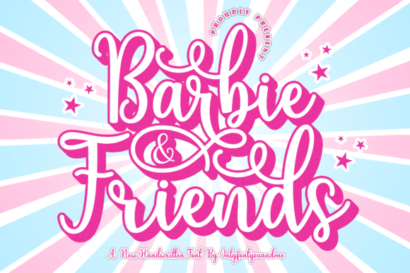 Barbie and Friends: A Charming Handwritten Font for Editorial Design
