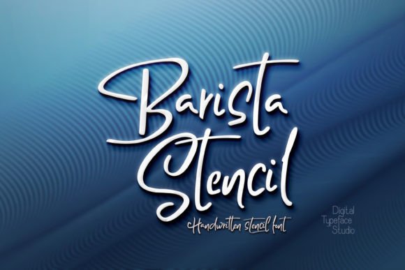 Barista Stencil: A Unique Handwritten Font for Modern Web Design