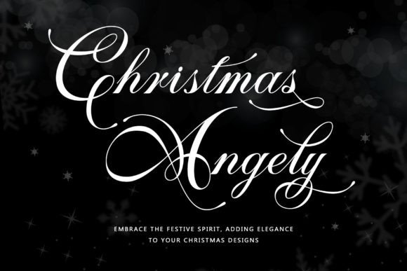 Christmas Angely: A Touch of Elegance for Holiday-Themed Typography