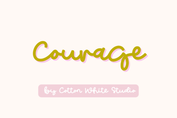 Courage: A Handwritten Font for Creative and Editorial Design