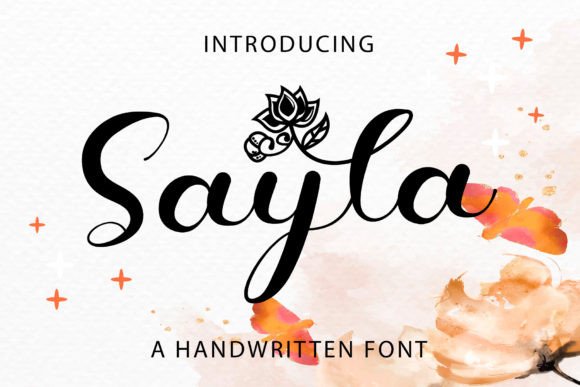 Elegant Script Font Sayla: Perfect for Crafters and Makers