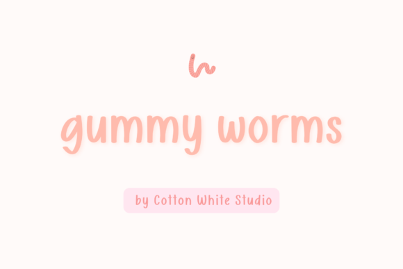 Gummy Worms: A Playful Script Font for Digital and Editorial Design