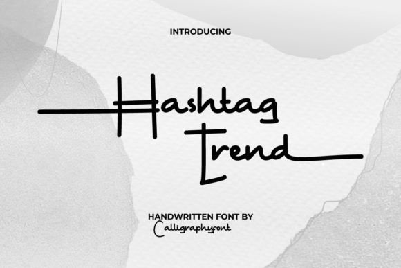 Hashtag Trend Font: Elevating Handmade Designs with Elegant Script