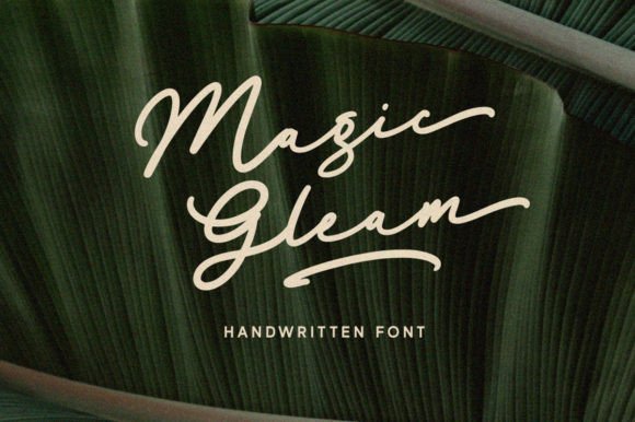 Magic Gleam: A Handwritten Script Font for Warm Editorial Design