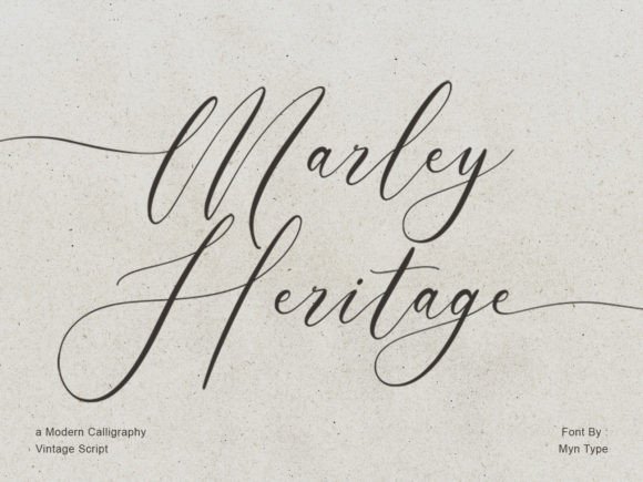 Marley Heritage: A Modern Calligraphy Font for Elegant Brand Campaigns