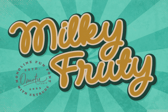 Milky Fruty: A Script Font for Modern Brand Campaigns