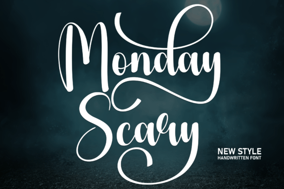 Monday Scary: A Stylish Script Font That Elevates Editorial Design
