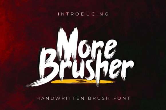 More Brusher Font: A Quirky, Handwritten Typeface for Small Business Branding