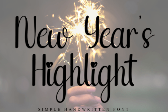 New Year’s Highlight: A Playful Handwritten Font for Modern Campaigns