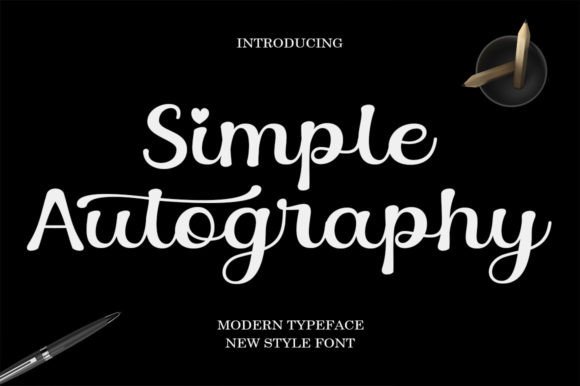 Simple Autography: A Handwritten Font That Elevates Modern Web Design