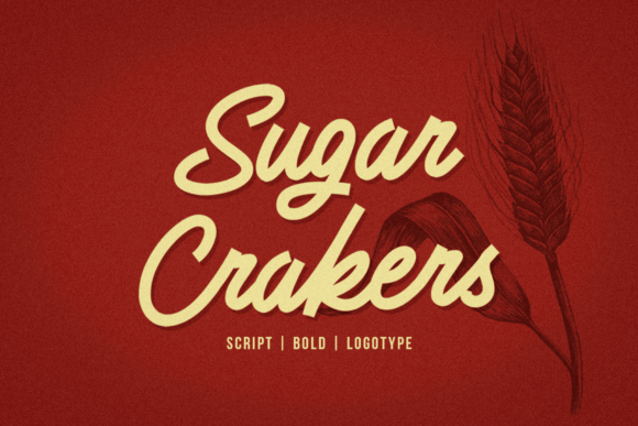 Sugar Crakers: A Bold Signature Font for Web Designers