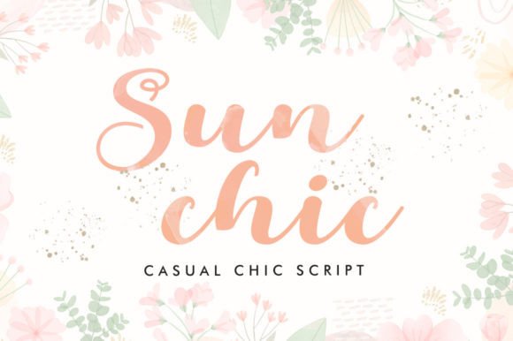 Sunchic: The Bold Script Font for Crafters and Product Designers