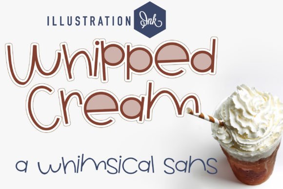 Whipped Cream Font: A Whimsical Typeface for Social Media and Campaign Design